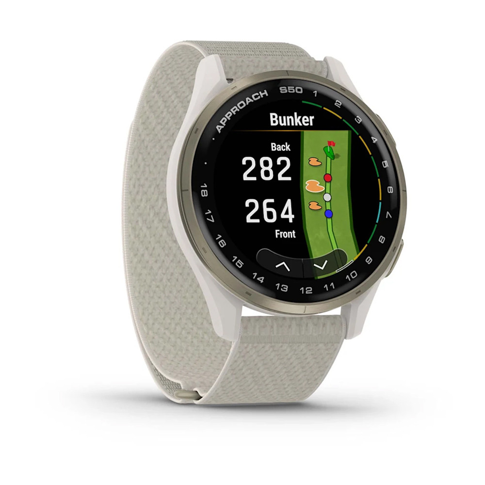 ☆ドリーム荒牧店☆ジモティー割引有☆GARMIN/APPROACH S50/GPSゴルフスマートウォッチ Garmin Approach S50 GPS Smart Watch - Maple Hill Golf